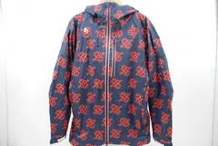 中古 メンズ パーリーゲイツ PEARLY GATES ウィンドブレーカー 5(L) 紺×赤 ネイビー 長袖アウター 総柄