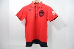 中古 メンズ パーリーゲイツ PEARLY GATES 半袖ポロシャツ 4(M) 赤×紺