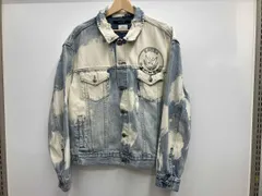 KSUBI スビ OH G  JACKET OKTANE デニムジャケット Gジャン ブリーチ ライトブルー×ホワイト