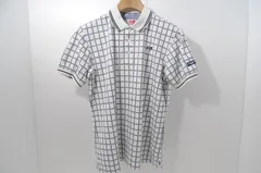 中古 メンズ マスターバニーエディション MASTER BUNNY EDITION 半袖ポロシャツ 4(M) 白×紺 千鳥チェック