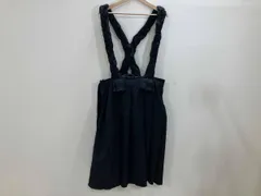 コムデギャルソン 二次元ワンピース 吊りジャンパースカート 黒XS コムデギャルソン 二次元 吊りスカート ジャンパースカート ワンピース