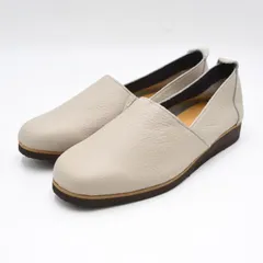 Figurino フィグリーノ Lカットスリッポン 23.0㎝ ライトグレー Lグレー mer0597 FT-6 日本製 本革 レディースシューズ