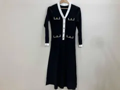 Diagram GRACE CONTINENTAL ニットワンピース 長袖ワンピース ロングワンピース ワンピース 黒 36 春