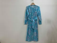 Diagram GRACE CONTINENTAL サックスブルー 花柄長袖ワンピース プリントロングワンピース ワンピース サックスブルー 36 春