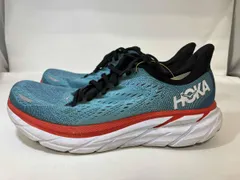 HOKA ホカ M CLIFTON 8 WIDE クリフトン8ワイド ランニングシューズ ローカット 26.5cm F27221D 青 ブルー 水色 メンズ