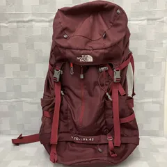 THE NORTH FACE ザノースフェイス バックパック  W TELLUS 42L ワインレッド レインカバー付き