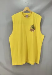 ★ HARLEY DAVIDSON ハーレーダビットソン ノースリーブ Tシャツ USA製 カットソー サイズ2X イエロー 夏