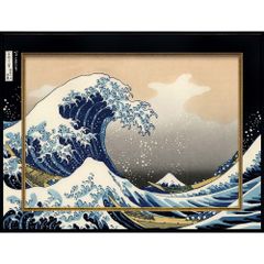 ホビーラホビーレ クロスステッチ 完成品 神奈川沖浪裏 葛飾北斎 ⑥