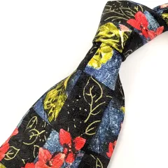 【 GIVENCHY 】B 19 A-1 ジバンシィ 花柄 シルク 100％ ネクタイ 長さ 144cm フォーマル 紳士 メンズ 服飾小物 マルチカラー系