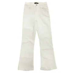 未使用 21ss 3×1 スリーバイワン Crop Denim クロップド フレア デニム パンツ ジーンズ W26 白 ホワイト レディース 古着 中古 USED