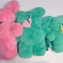 ワサビクマ ぬいぐるみ まとめ 3個 大型 中型 バッグ