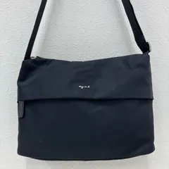 8303　agnes b.  VOYAGE　アニエスベーボヤージュ　アニエスベー　NS24‐09　ショルダーバッグ　ブラック　黒　無地　レディース　メンズ　ユニセックス　軽量　肩がけ　斜めがけ　クロスボディ　定番