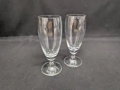 シンプル透明　シャンパングラス　ガラスコップ　2個セット　バー　喫茶店