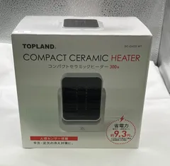 ▽未使用品　TOPLAND　トップランド　コンパクトセラミックヒーター300W　SC-CH33　10196