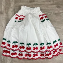 Jane Marple ジェーンマープル さくらんぼ柄スカート 裏地付き Mサイズ 26WK0021