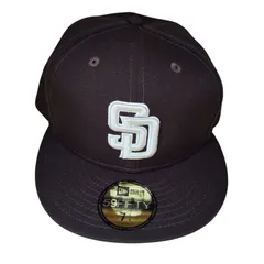 X01040 キャップ NEWERA ニューエラ サンディエゴ・パドレス 59FIFTY ブラウン バーントウッド サイズ57.7cm ベースボールキャップ
