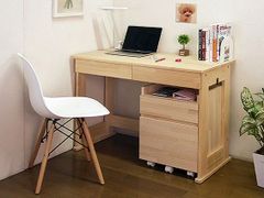 カリモク家具 ライティングデスク ドレッサー ピュアオーク 薄型机