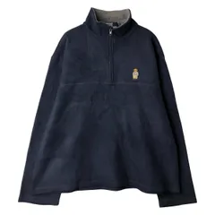 古着 ラルフローレン Ralph Lauren POLO by Ralph Lauren ハーフジップ ポロベア フリースプルオーバー メンズL相当/eaa606827