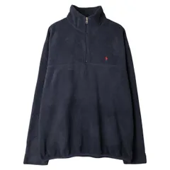 古着 90年代 ラルフローレン Ralph Lauren POLO by Ralph Lauren ハーフジップ フリースプルオーバー USA製 メンズL相当/eaa606831