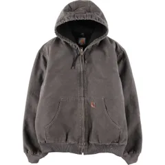 古着 カーハート Carhartt 中綿入り アクティブジャケット ダックフルジップパーカー メンズL相当/eaa606280