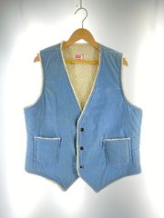 80s USA製 リーバイス デニムボアベスト オレンジタブ ボタン裏529 