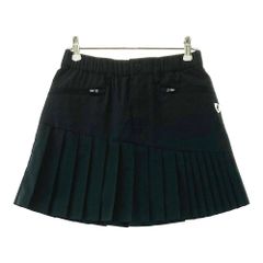 新品 タグ付き 多機能PEARLY GATES プリーツスカート 0 ブラック