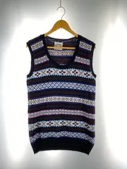 FAIR ISLE KNIT ジャミーソンズ スコットランド製 フェアアイルニットベスト トップス 【146-260109-yn-24-min】のサムネイル