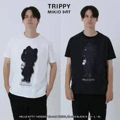 TRIPPY MIKIO ART  Tシャツ メンズ レディース おしゃれ ブランド かっこいい かわいい HELLO KITTY "HOODIE" TR-048【お取り寄せ】