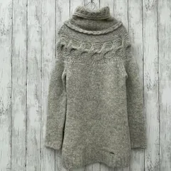 【 DIESEL 】ディーゼル ウールアルパカ生地のタートルネックケーブル編みニット Sサイズ