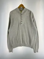 L.L.Bean エルエルビーン 90's HENLEY NECK KNIT 90年代 USA製  ヘンリーネック アーミー タイプ コットンニット トップス 【146-260109-yn-25-min】