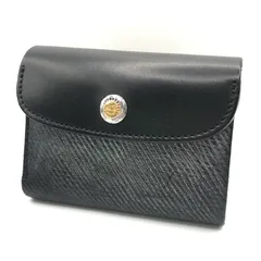 【倉吉店】 中古 LEATHER ARTS & CRAFTS MOTO | レザーアーツアンドクラフツモト コンパクトウォレット W10 ブラック 【124】