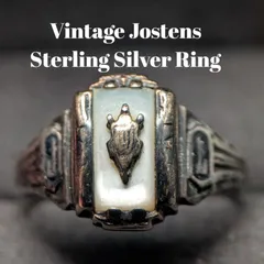 b*a様 10K アールデコ リング JOSTENS ジャスティン社　カレッジリ b*a様 10K アールデコ リング JOSTENS ジャスティン社 カレッジリ