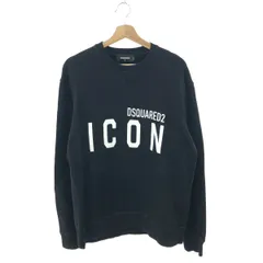 Dsquared2 ディースクエアード 長袖スウェット サイズ:L 裏起毛/コットン/フロントプリント/トレーナー    ブラック メンズ / 241014003845