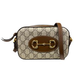 グッチ ジャッキー ショルダーバッグ デニム 649016 ブルー レディース