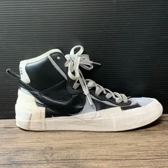 [むつ80-010801] [併売] sacai × NIKE BLAZER MID BV0072 002 BLACK WOLFGREY  28cm