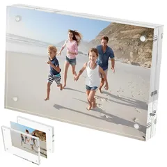 新品 【インテリアコーディネーター監修】fogman 写真立て 額縁 フォトフレーム ポスターフレーム アクリル 縦横 ポストカード (2L判(17.8. x 12.7cm))