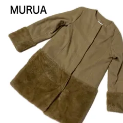 MURUA ボアスリーブフェイクムートンジャケット キャメル　サイズフリー