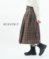 【30%OFF】ヘブンリー HEAVENLY スカート キルトスカート ラップスカート 巻きスカート 膝下 ロング チェック カジュアル 上品 トラッド クラシカル・2348101-5022302(レディース)