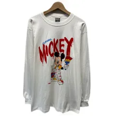 SHERRY'S　ロンT　90s vintage　90年代　長袖　カットソー　トップス　クルーネック　キャラクター　ディズニー　ミッキー　プリント　(C)Disney　オーバーサイズ　USA製　古着