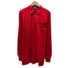 POLO by RALPH LAUREN　ポロシャツ　長袖　シャツ　トップス　ハーフボタン　無地　ワンポイント　ブランドロゴ　エンブレム　刺しゅう　古着