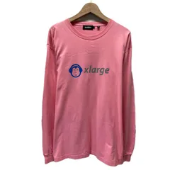 X-LARGE　ロンT　長袖　カットソー　トップス　クルーネック　ロゴT　ブランドロゴ　プリント　ストリート　古着