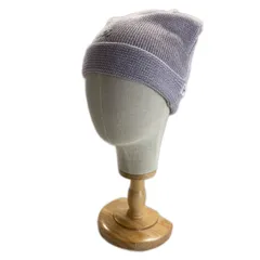 courreges　ニット帽　ビーニー　帽子　ラメ　無地　ワンポイント　ブランドロゴ　刺しゅう　日本製　グッズ　古着