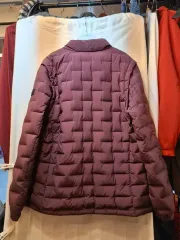 ワイン色 キルティング ダウン ジャケット