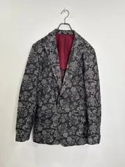 R00488　TORNADO MART｜トルネードマート｜テーラードジャケット｜TAILORED JACKET｜Dark Gray ダークグレー｜花柄｜ペイズリー｜90S｜Y2K｜古着｜アメカジ｜ヴィンテージ｜一点物｜今期トレンド｜フォロー割｜メンズ｜M