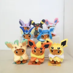 ポケモンセンターぬいぐるみ イーブイポンチョシリーズ まとめて8体セット 紙タグ付き ポケットモンスター ブイズ