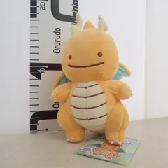 ポケセンセンター ぬいぐるみ へんしん!メタモン カイリュー 紙タグ付き ポケットモンスター 2017