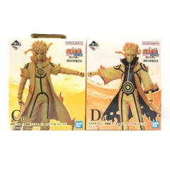 BANDAI SPIRITS フィギュア 2体セット 「一番くじ NARUTO-ナルト- 疾風伝 繋がる思い」 うずまきナルト(九喇嘛リンクモード)波風ミナト(九喇嘛リンクモード) 未開封品
