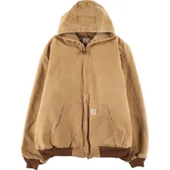 古着 カーハート Carhartt アクティブジャケット ダックフルジップパーカー USA製 メンズXXL相当/eaa606415