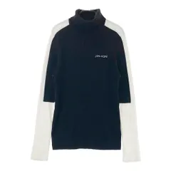 サイズ：L JUN&ROPE ジュン アンド ロペ  タートルネック 長袖Tシャツ ニット地  ブラック系 [240101602058] ゴルフウェア レディース ストスト