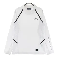 サイズ：M CALLAWAY キャロウェイ  モックネック長袖Tシャツ  ホワイト系 [240101603724] ゴルフウェア メンズ ストスト